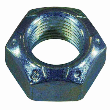 Midwest Fastener Standard Hex Top Lock Lock Nut, 9/16"-18, Steel, Grade 2, Zinc Plated, 6 PK 64538
